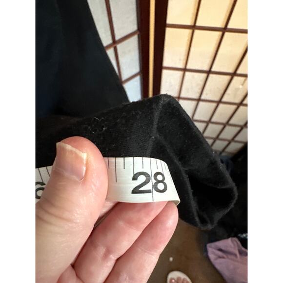 Plus size women's black joggers cute zipper pockets Please see measurements - Picture 7 of 7